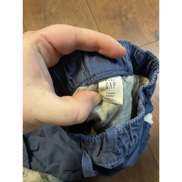 Baby Gap 4t Toddler Windpants  Blue Pockets  Drawstring - Picture 3 of 4
